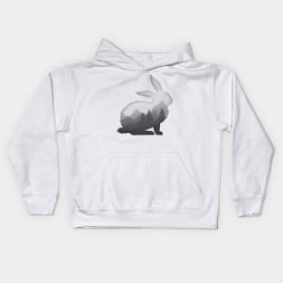 Dramabite Rabbit Bunny Hare Double Exposure Surreal Wildlife Animal Kids Hoodie